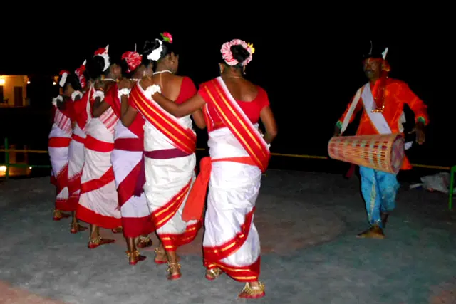 Local folk dance in Sundarban